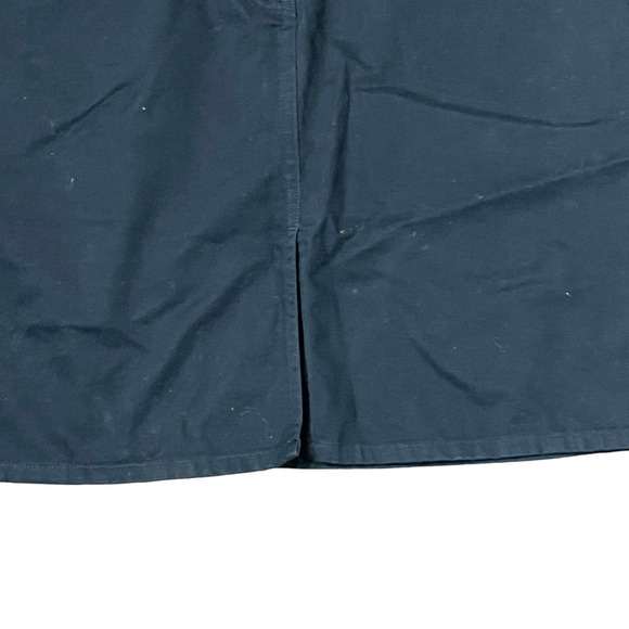 Marsh Landing Pencil Straight Mini Skirt Women 6 Front‎ Slit Black 100% Cotton - Picture 3 of 7